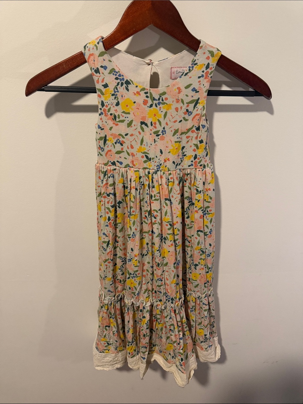 Sweet Honey Viscose Floral Sleeveless Dress Maxi Dress Size 3T